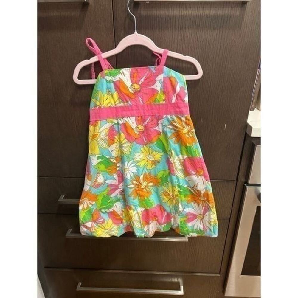 Girl‎ Lilly Pulitzer Paint By Numbers Bubble Spring Summer Floral Dress Size 6